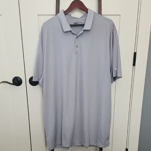 Mens Nike Golf Dri-fit Short Sleeve Polo Shirt, Light Gray, 3XL